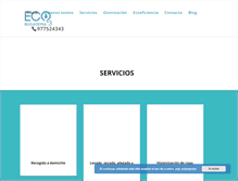Tablet Screenshot of eco3lavanderia.com